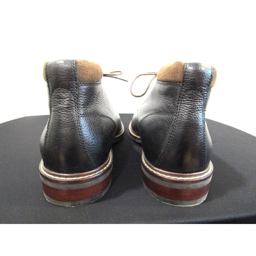 NWOB Cole Haan Grand OS Watson C26153 Black Leather Chukka Boots Men 10M